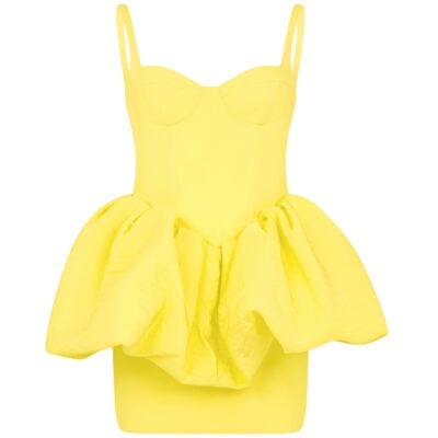 David Koma Puff Skirt Detail Mini Dress - Image 1