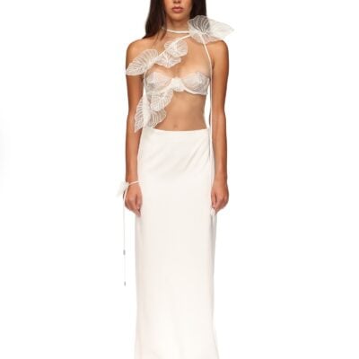 David Koma Low Waist Satin Maxi Skirt - Image 2