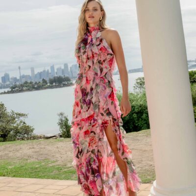 Elliatt Solene Halter Gown - Image 2