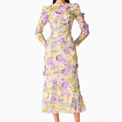 Elliatt Shannon 3D Floral Midi Dress - Image 2