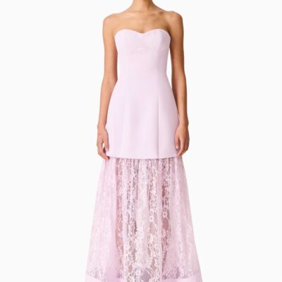Elliatt Saphine Strapless Lace Gown - Image 1