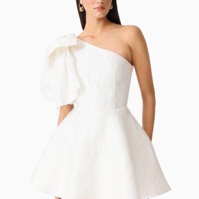 Elliatt Saffron Asymmetrical Mini Dress - Image 2