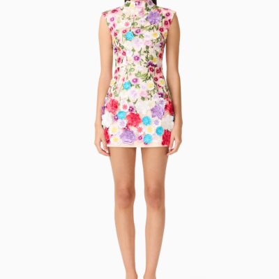 Elliatt Rosette Sleeveless Mini Dress - Image 1