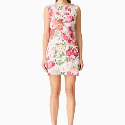 Elliatt Roselle Shift Mini Dress Pink Floral - Image 1