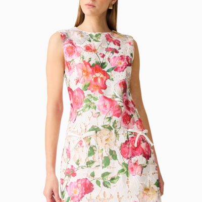 Elliatt Roselle Shift Mini Dress Pink Floral - Image 2
