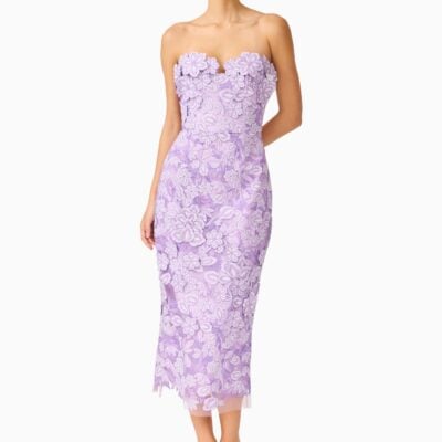 Elliatt Roseate Strapless Midi Dress - Image 2