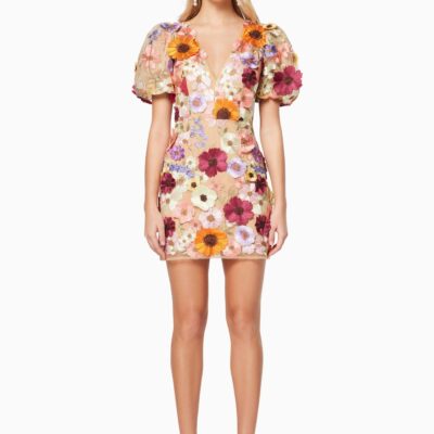 Elliatt Rosalind 3D Floral Mini Dress - Image 1