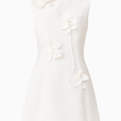 Elliatt Reina Applique Mini Dress Dress White - Image 2