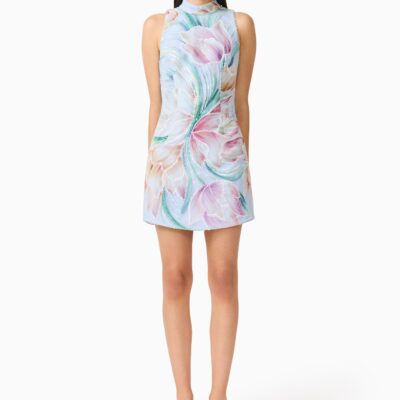 Elliatt Priselle High Neck Mini Dress - Image 1