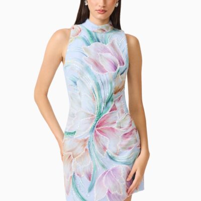 Elliatt Priselle High Neck Mini Dress - Image 2