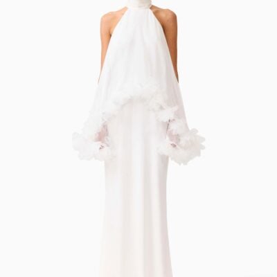 Elliatt Poppy Cape Gown - Image 1
