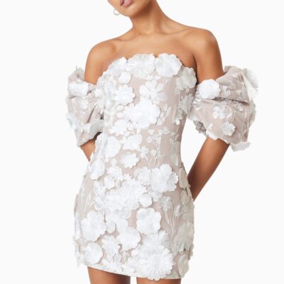 Elliatt Perry Floral Embellished Mini Dress - Image 2