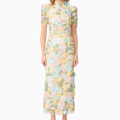 Elliatt Oslo 3D Floral Midi Dress - Image 1