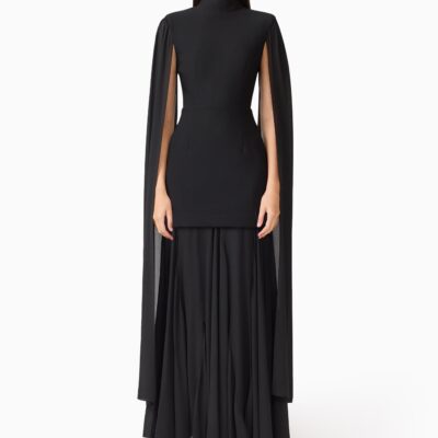 Elliatt Odelia Cape Sleeve Gown - Image 1