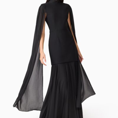 Elliatt Odelia Cape Sleeve Gown - Image 2
