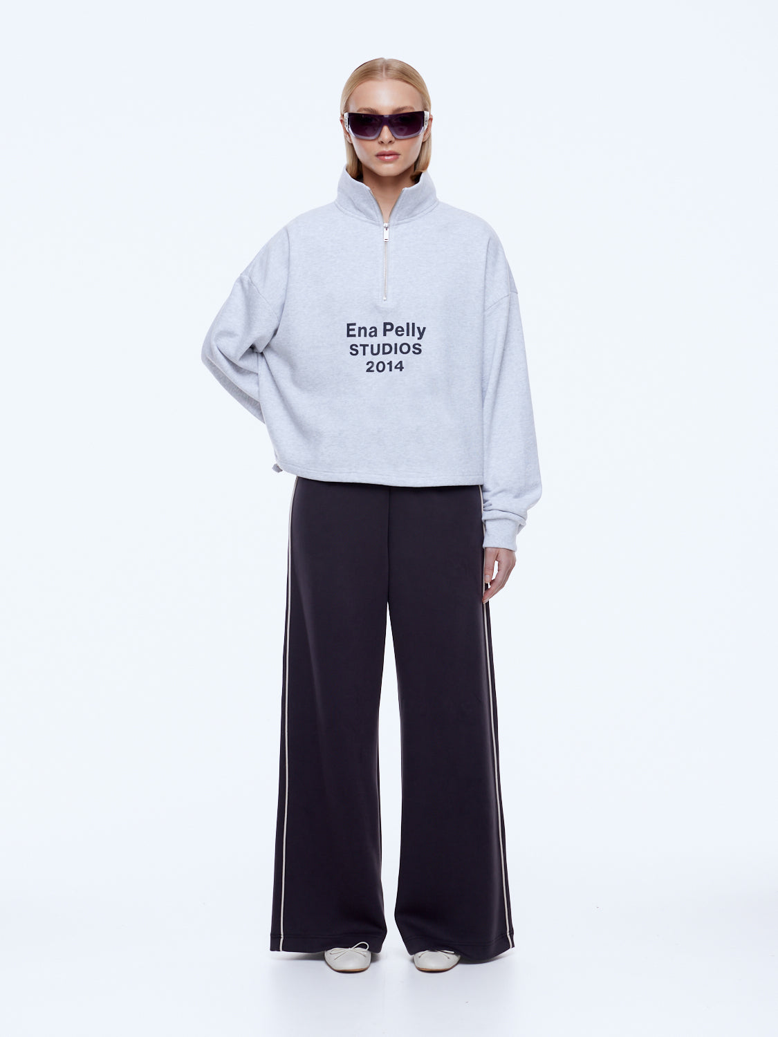 Ena Pelly Kenzie Qtr Zip Jumper - Image 1