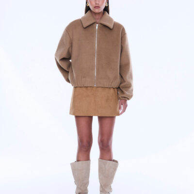 Ena Pelly Maeve Wool Blend Bomber - Image 1
