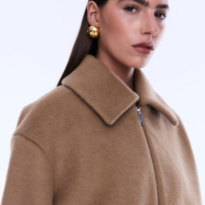 Ena Pelly Maeve Wool Blend Bomber - Image 2