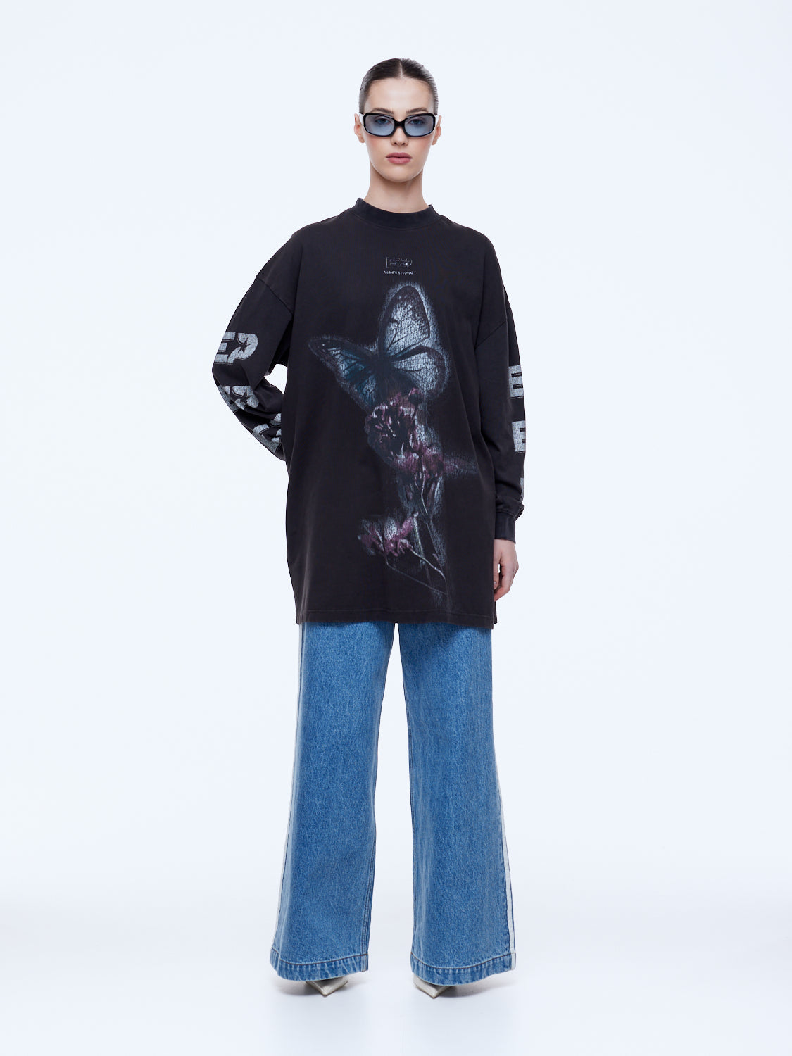 Ena Pelly Butterfly Tee Dress - Image 1