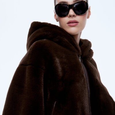 Ena Pelly Willa Faux Fur Zip Thru Hoodie - Image 2
