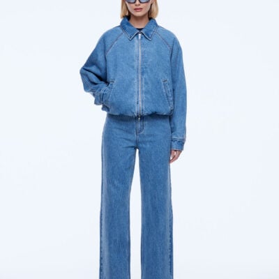 Ena Pelly Billy Denim Bomber - Image 1
