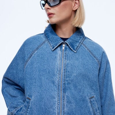 Ena Pelly Billy Denim Bomber - Image 2