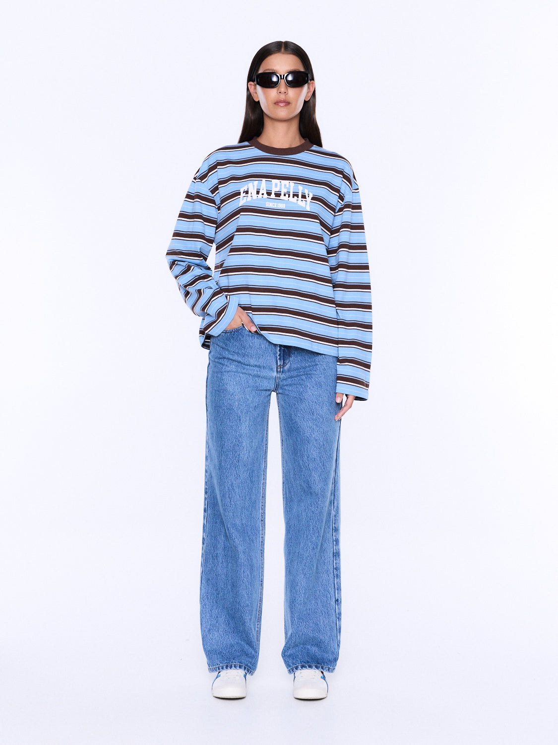 Ena Pelly Maria Boxy Long Sleeve Tee - Image 1