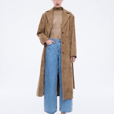 Ena Pelly Miley Suede Trench - Image 1