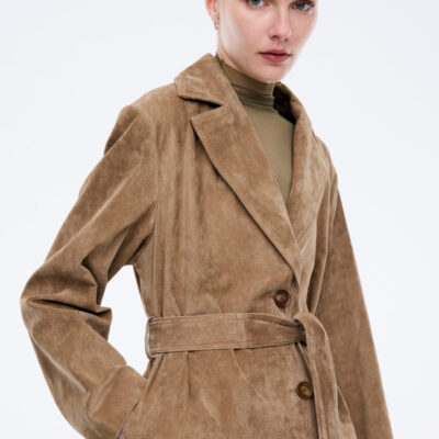 Ena Pelly Miley Suede Trench - Image 2
