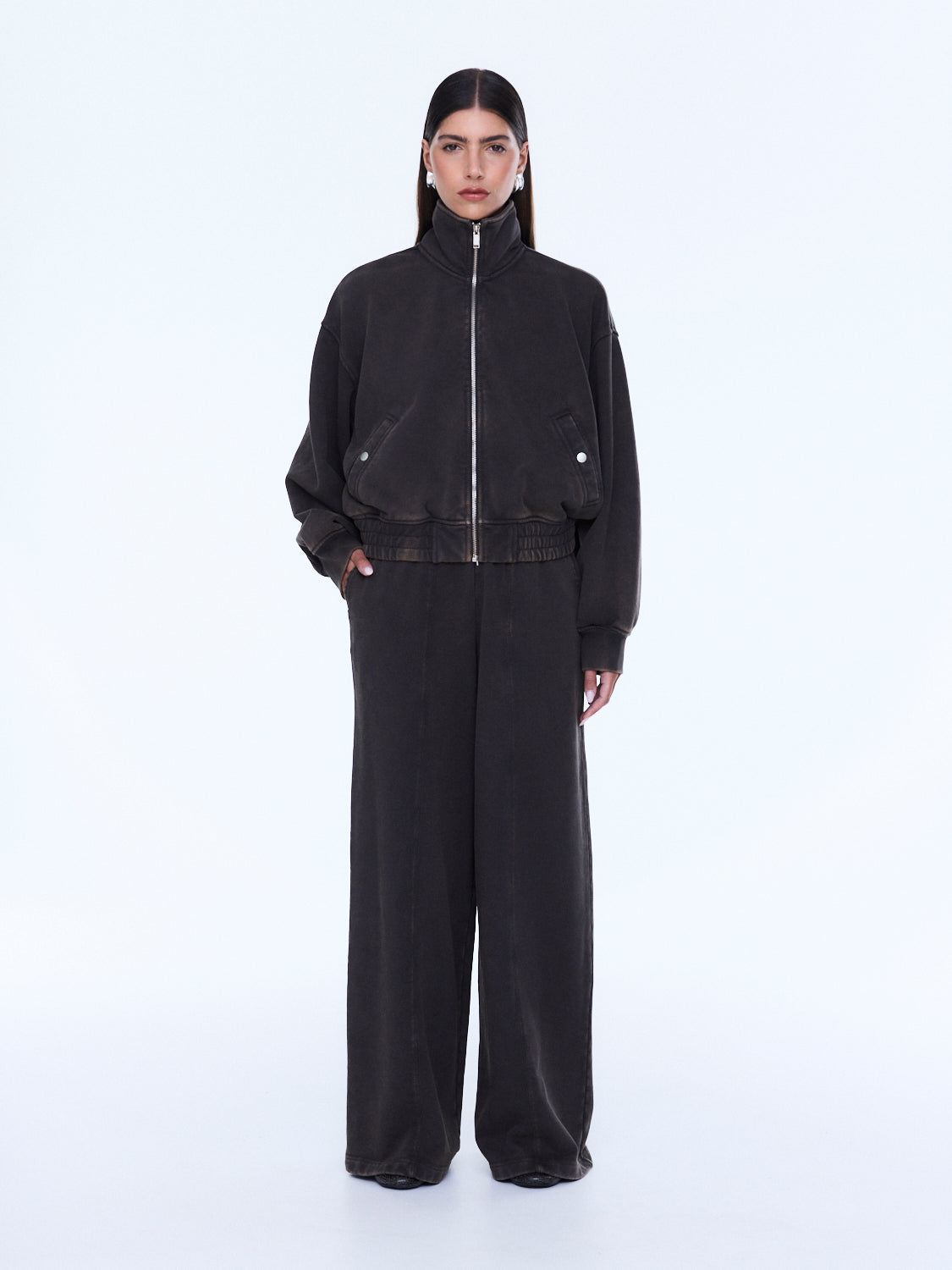 Ena Pelly Willow Zip Thru Sweater - Image 1