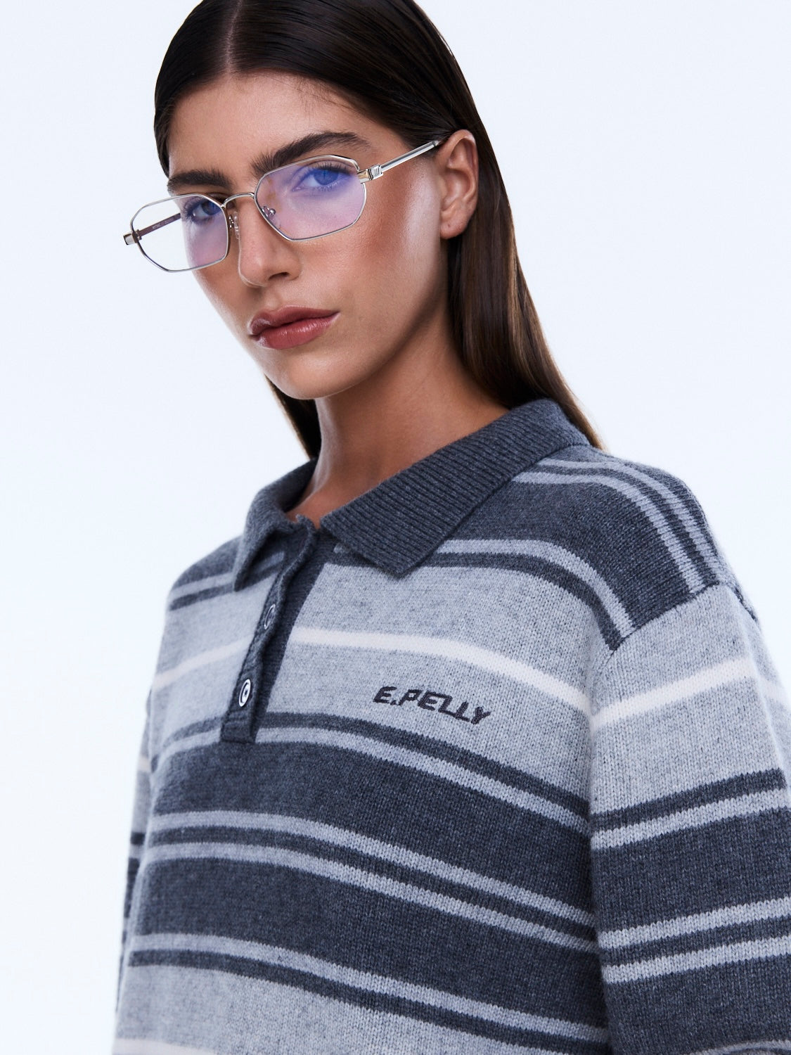 MNENP170826005234043_2 Ena Pelly Penny Stripe Knit Polo - Image 2