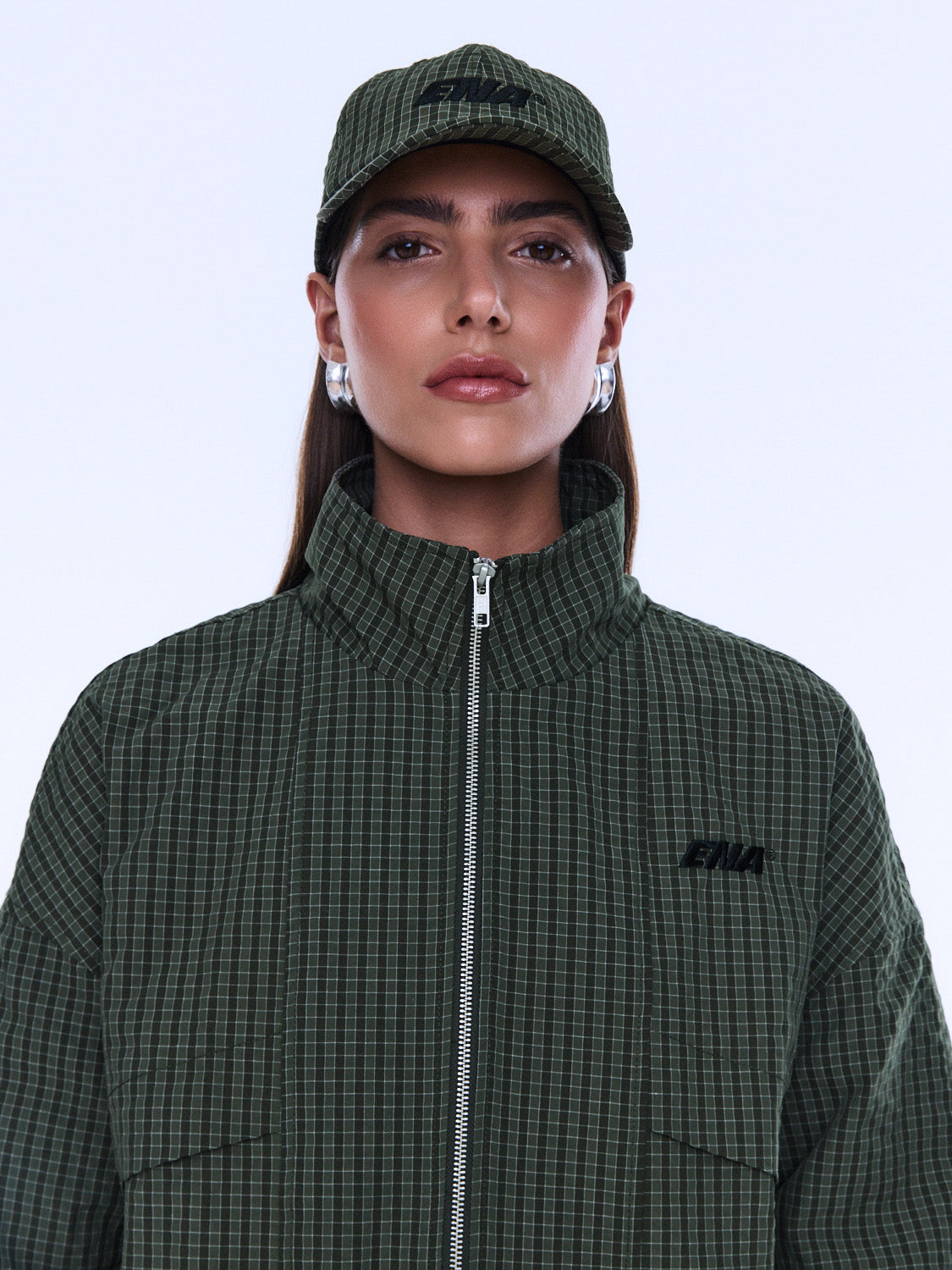 Ena Pelly Fallon Check Cap - Image 1