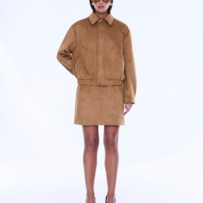 Ena Pelly Annie Faux Suede Bomber - Image 1
