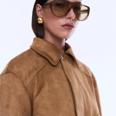 Ena Pelly Annie Faux Suede Bomber - Image 2