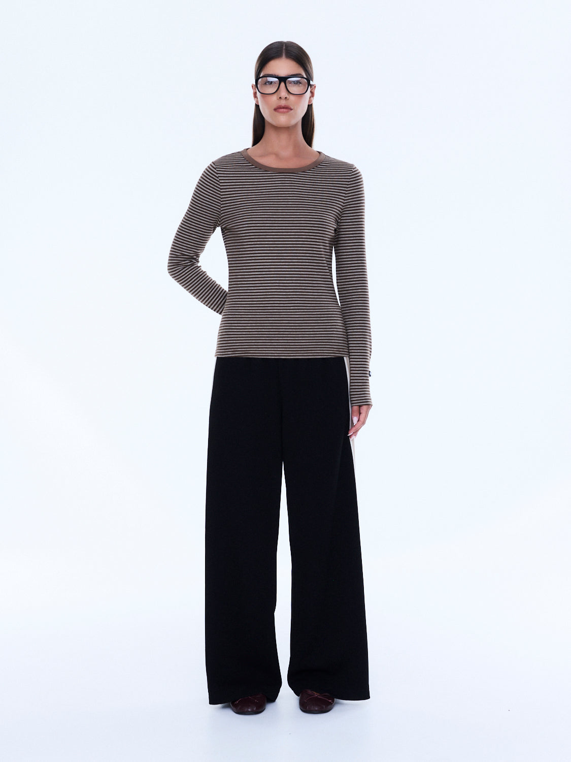 Ena Pelly Piper Long Sleeve Stripe Top - Image 1