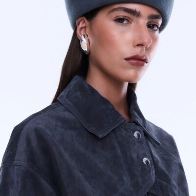 Ena Pelly Emma Utility Suede Jacket - Image 2