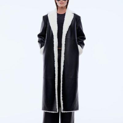 Ena Pelly Jamie Leather Coat - Image 1