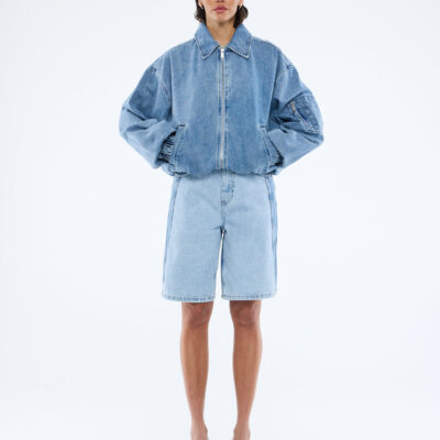 Ena Pelly Harlow Denim Bomber - Image 1