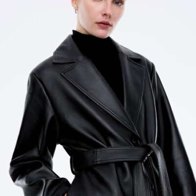 Ena Pelly Miley Leather Trench - Image 2