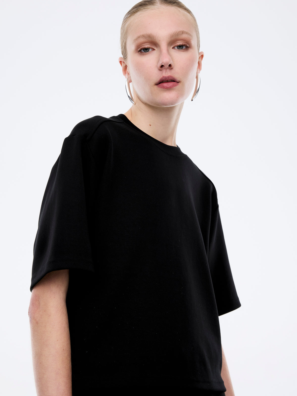 MNENP170826005234091_2 Ena Pelly Alessa Relaxed Soft Jersey Tee - Image 2