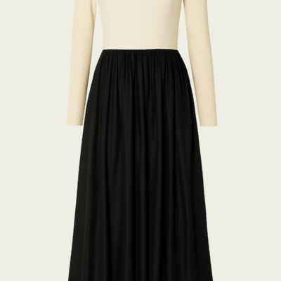 ESSE Studios Off-Shoulder Knit Cotton Dress - Image 1