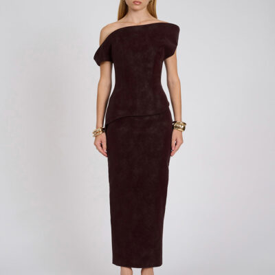 ELIYA THE LABEL Cyra Dress | Deep Wine - Image 1