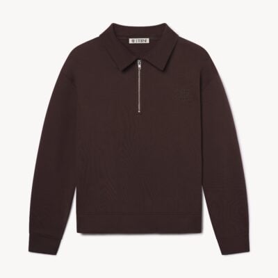 Eterne Zip-up Polo Sweatshirt - Image 1