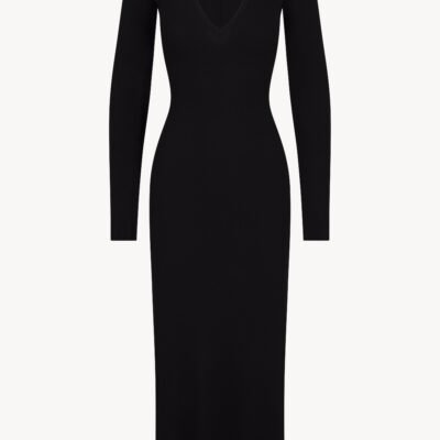 Eterne V-neck Midi Dress - Image 1