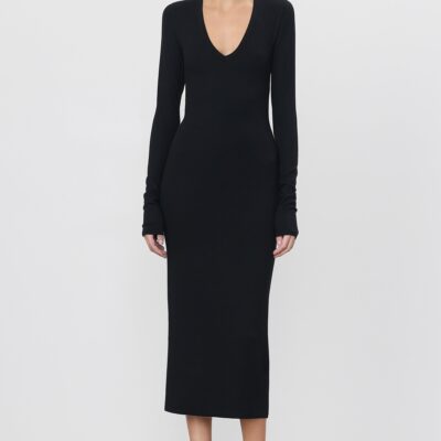 Eterne V-neck Midi Dress - Image 2