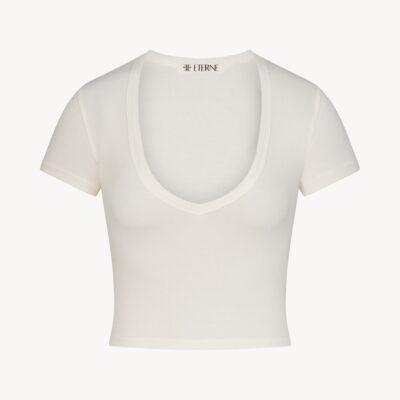 Eterne Short Sleeve V-neck Baby Tee - Image 1