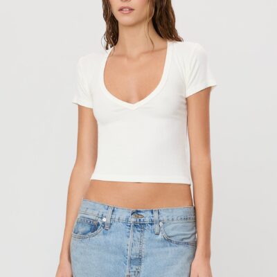Eterne Short Sleeve V-neck Baby Tee - Image 2