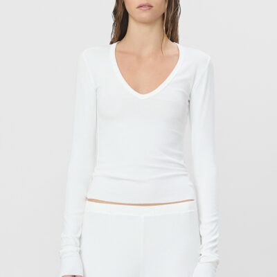 Eterne Long Sleeve V-neck Top - Image 2