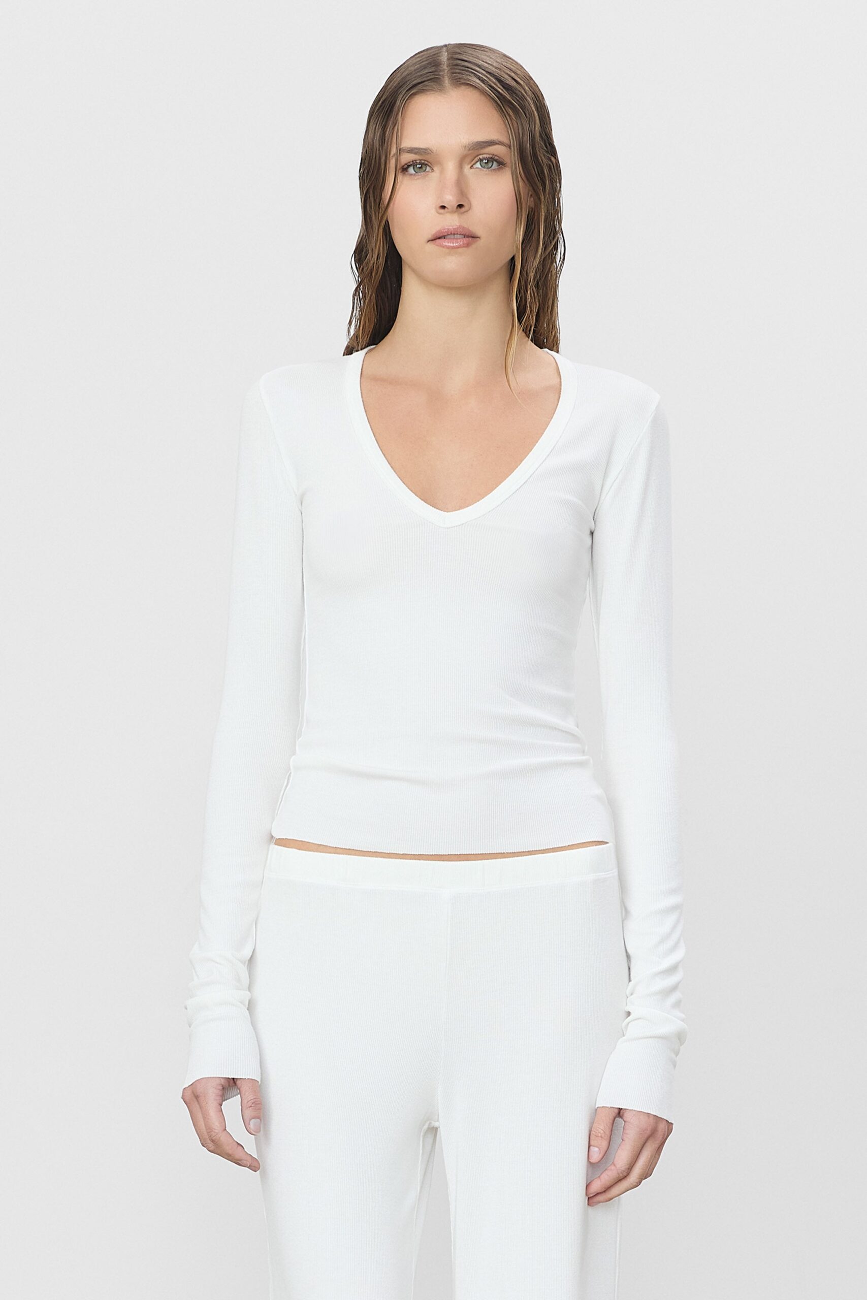 Eterne Long Sleeve V-neck Top - Image 2