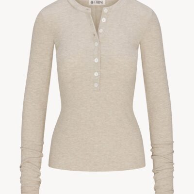 Eterne Long Sleeve Henley - Image 1